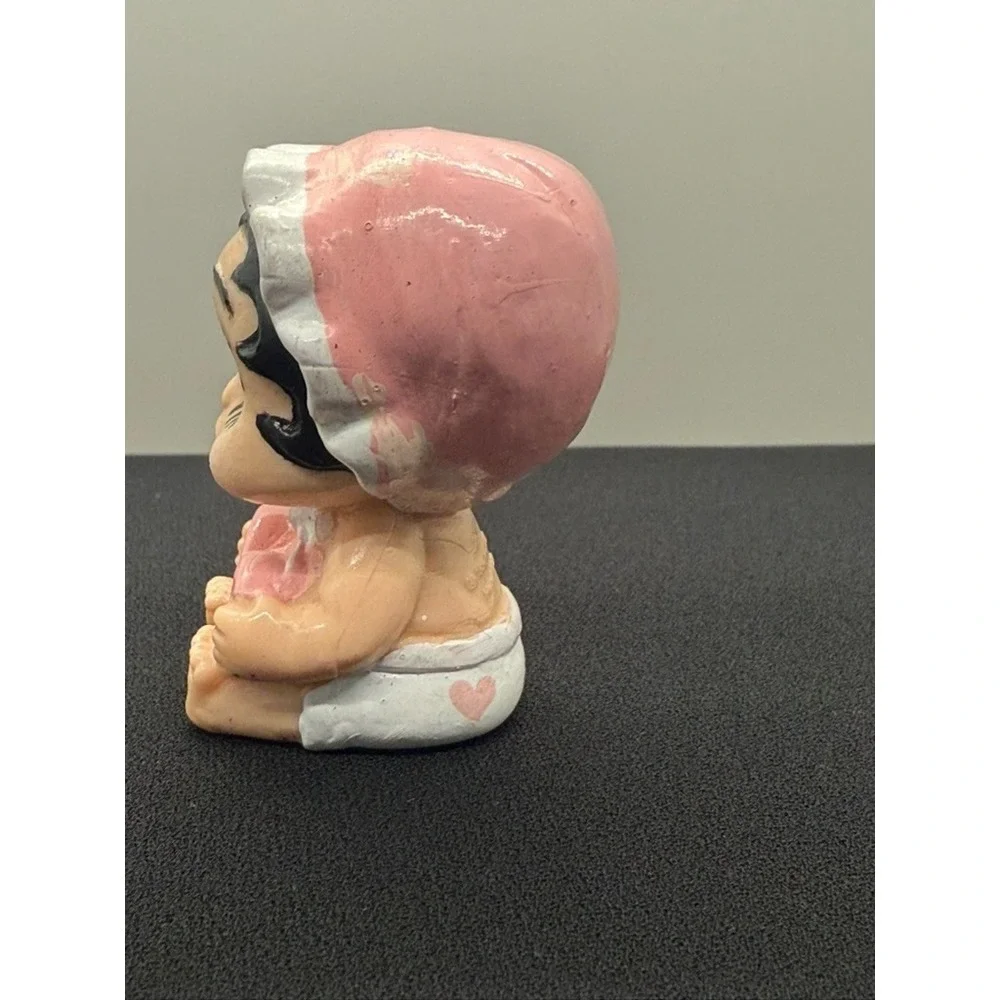 **RARE Vtg Baby Betty Boop‎ Valentine Day Pink Heart Hugs & Kisses Figurine 1990